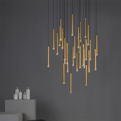 LED Chandeliers For Living Room Stairs, Modern Luxury Home Decoration, Villa Attic Ceiling Chandeliers, Hotel Interior Lighting