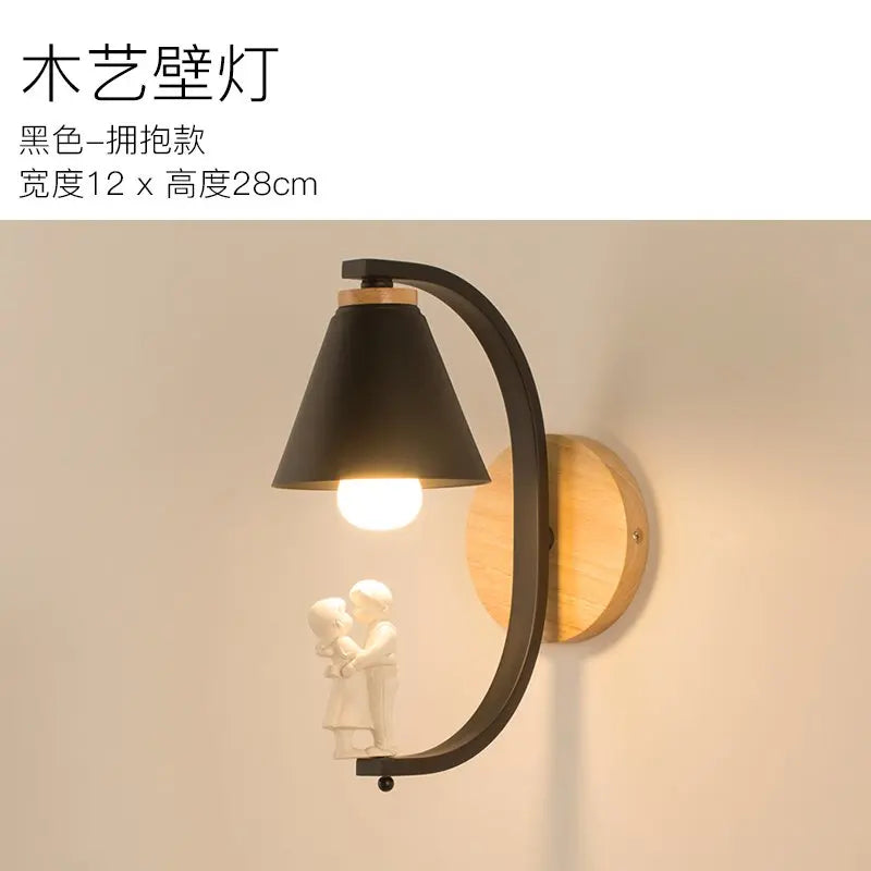 Nordic led wall lamp living room modern bedroom creative wall Luminaria bedside wall lightChildren's room decor lighting fixture