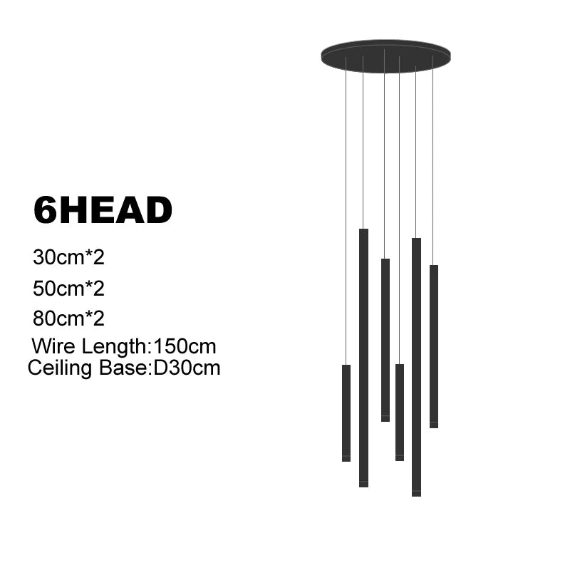 LED Chandeliers For Living Room Stairs, Modern Luxury Home Decoration, Villa Attic Ceiling Chandeliers, Hotel Interior Lighting
